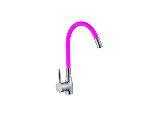 Bateria jednouchwytowa zlewozmywakowa LAVO różowa