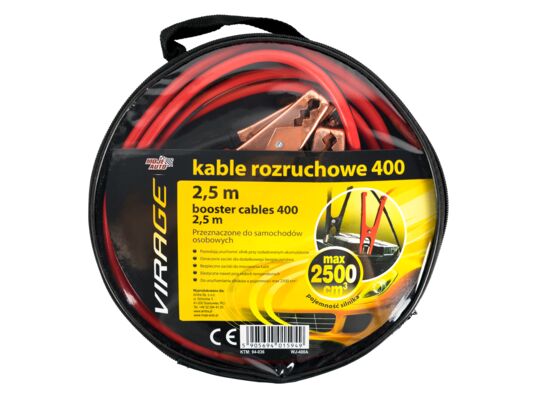 Kable rozruchowe VIRAGE 400, 2,5 m