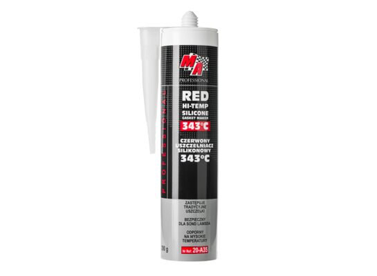 Uszczelniacz silikonowy czerwony 343°C-290 g MA PROFESSIONAL