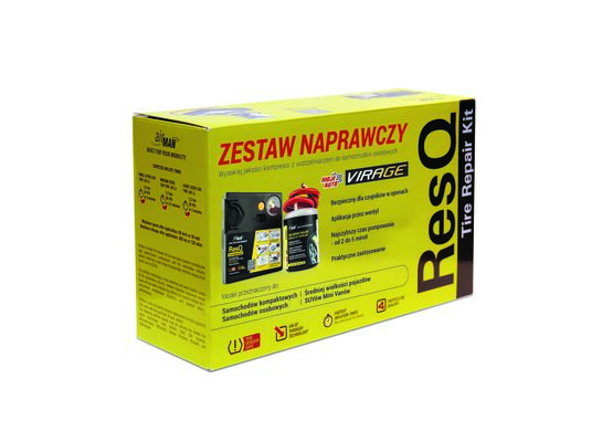 Zestaw Naprawczy (uszczelniacz 450 ml + kompresor) TURTLE WAX