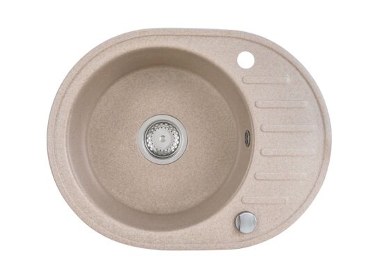 Zlewozmywak MELON beżowy z syfonem