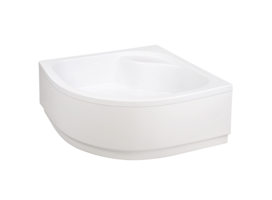 Brodzik półokrągły z obudową 80 x 80 Invena 