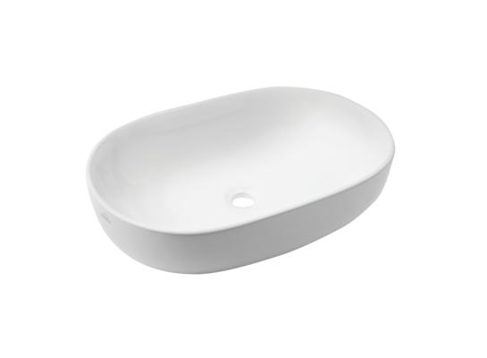 Umywalka nablatowa owalna Teja 60 cm biały Invena 