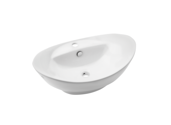 Umywalka nablatowa owalna Feme 59 cm biały Invena