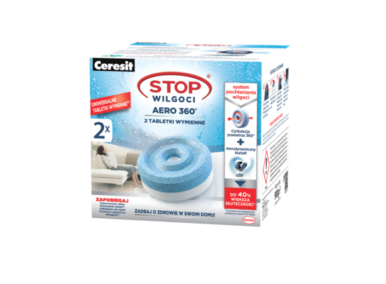 Tabletki neutralne AERO 360° STOP Wilgoci 2 x 450 g Ceresit