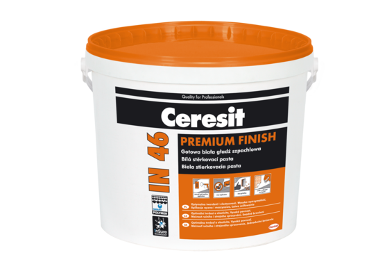 Gotowa biała gładź finiszowa PREMIUM FINISH IN 46 15 kg Ceresit