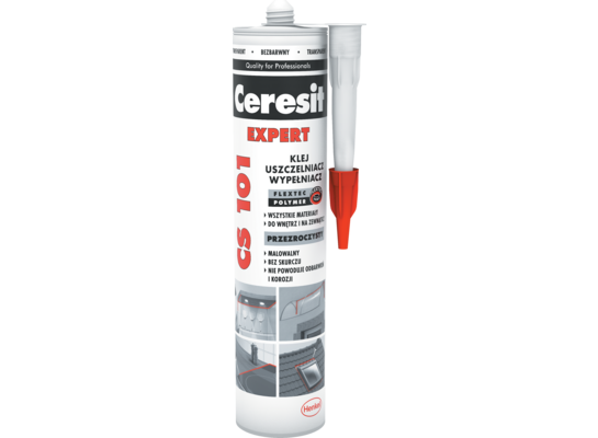 Klej, uszczelniacz, wypełniacz CS101 Expert bezbarwny 280 ml Ceresit