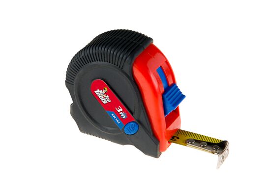 Miara zwijana stalowa 3 m x 16 mm magnetyczna końcówka 3 blokady zwijania taśmy Top Tools