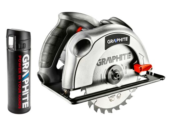 Pilarka tarczowa 1200 W tarcza 185 x 20 mm walizka + termos GRAPHITE