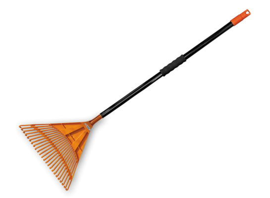 Grabie wachlarzowe 60 cm, 24 zęby, trzonek metalowy