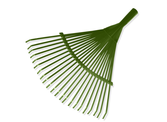 Grabie wachlarzowe metalowe 41 cm, bez trzonka