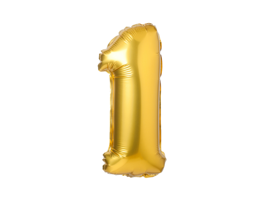 Balon foliowy cyferka XXL - nr 1