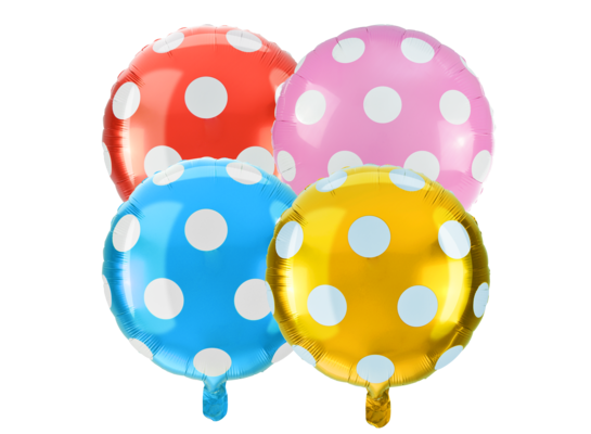 Balon foliowy kropki