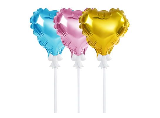 Balon foliowy na patyczku serce