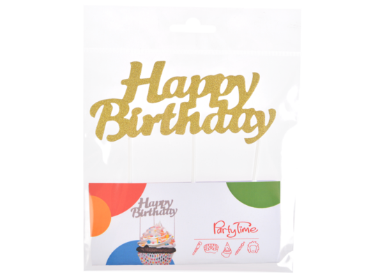 Dekoracja tortu Happy Birthday