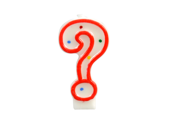 Świeczka pytajnik - kropki