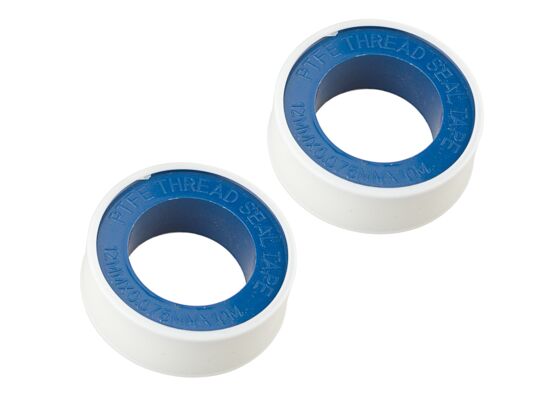 Taśmy uszczelniające do rur 10 m x 12 mm x 0,075 mm 2 sztuki