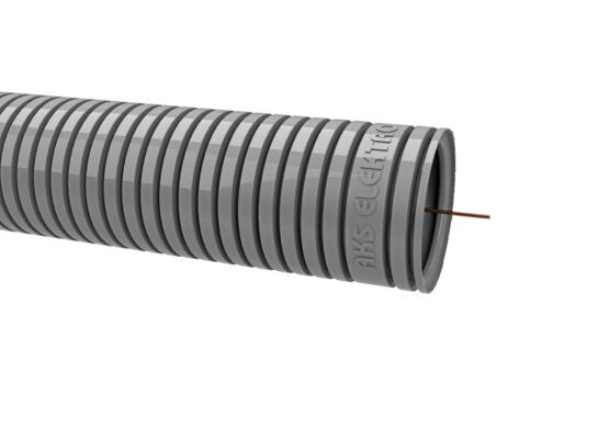 Rura karbowana RKGL 25 szara 320N z pilotem 25 mb