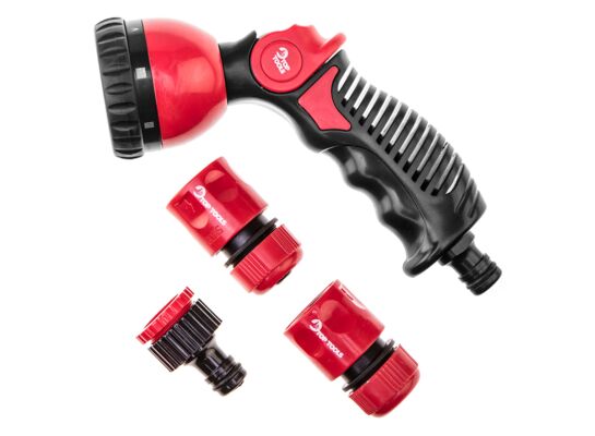 Zestaw z pistoletem zraszającym, złączkami, przyłączem do kranu Top Tools