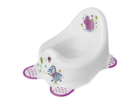 Nocnik z funkcją antypoślizgową hippo biały adam 38 x 27 x 23,5 cm keeeper