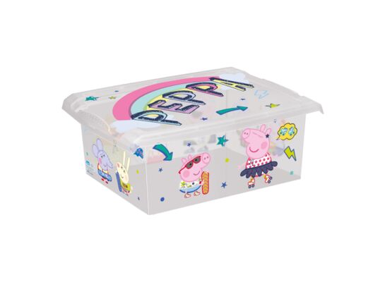 Pojemnik deco-box peppa 10 l jasnoszary filip 39 x 29 x 14 cm keeeper