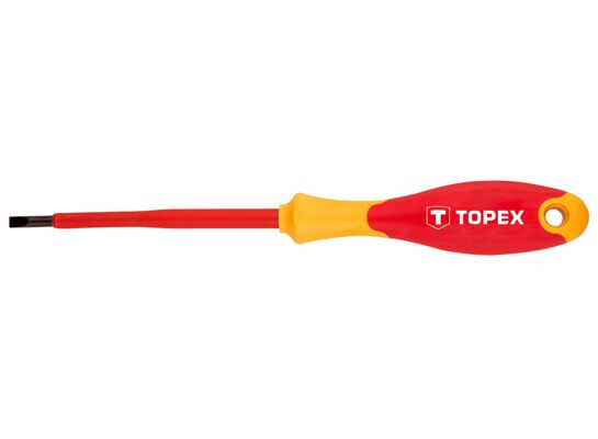 Wkrętak płaski 1000 V, 4,0 x 100 mm, CrMo TOPEX