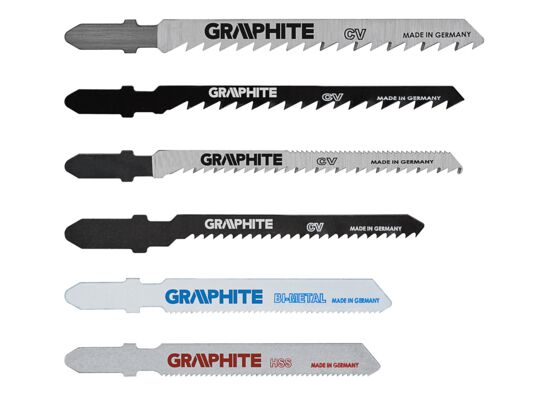Brzeszczot do wyrzynarki, uchwyt typu T, 6 sztuk, GRAPHITE