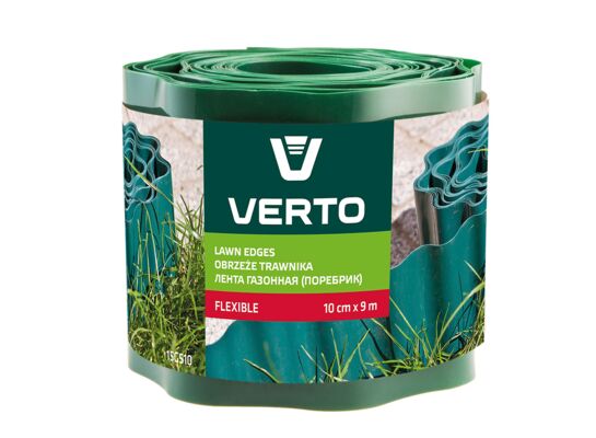 Obrzeże do trawników 10 cm x 9 m zielone VERTO