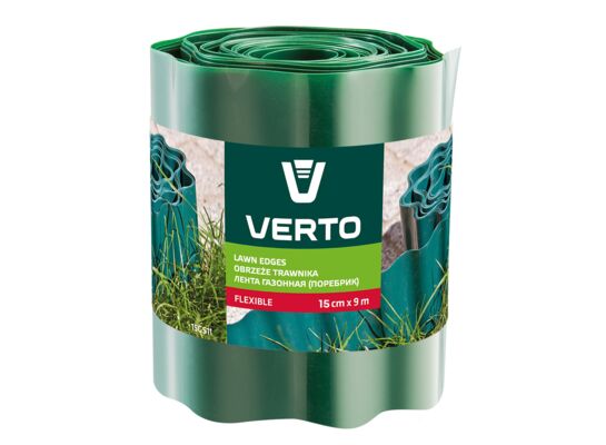 Obrzeże do trawników 15 cm x 9 m zielone VERTO
