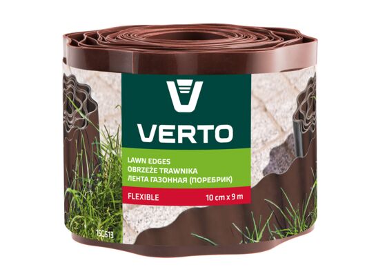 Obrzeże do trawników 10 cm x 9 m brązowe VERTO