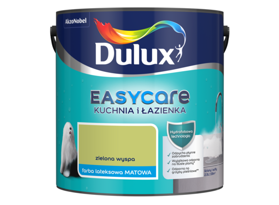 Farba Dulux EasyCare Kuchnia i Łazienka Zielona Wyspa 2,5 l