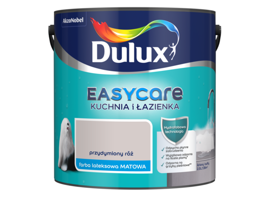 Farba Dulux EasyCare Kuchnia i Łazienka Przydymiony Róż 2,5 l