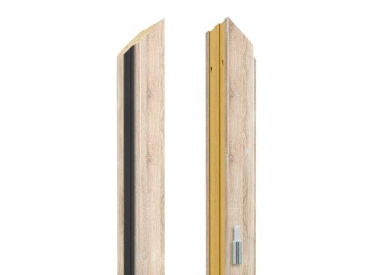 Baza ościeżnicy stałej orzech rustykalny 3 zawiasy prawa