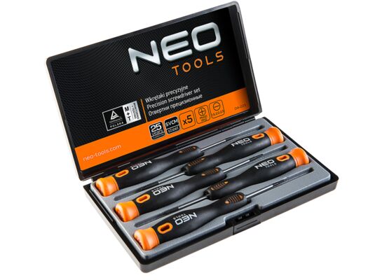Wkrętaki precyzyjne, zestaw 5 sztuk, SvCm NEO