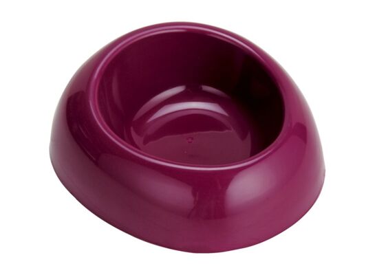 Miska owalna dla psa kota plastikowa 0,4 l fioletowa