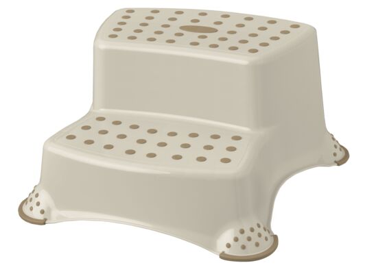 Podest dziecięcy dwustopniowy z funkcją antypoślizgową igor kremowy 40 x 37 x 21 cm keeeper