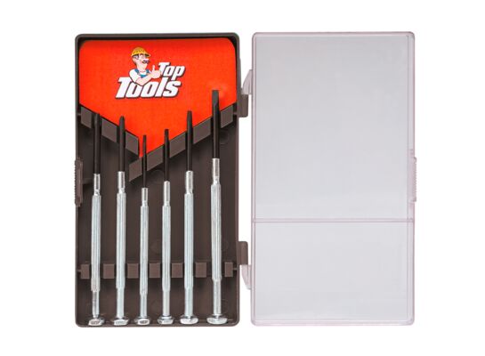 Wkrętaki precyzyjne, zestaw 6 sztuk Top Tools