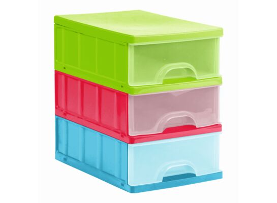 Zestaw szuflad A5 3-częściowy your colors 25 x 18 x 25 cm keeeper