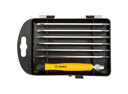 Wkrętaki precyzyjne, zestaw 7 sztuk TOPEX