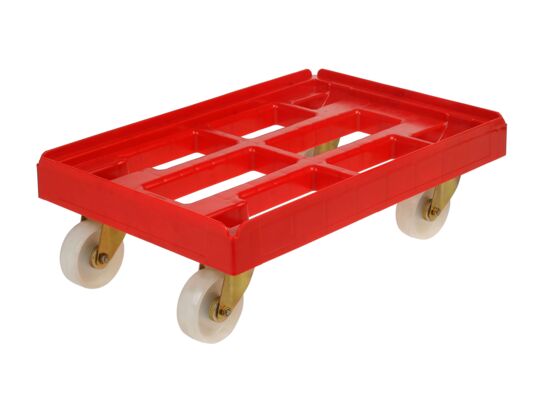 Wózek transportowy do pojemników i koszy transportowych rolf calcutta red 61 x41x19 cm keeeper