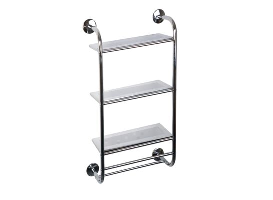 Półka ścienna chrom 44 x 18,5 x 74 cm AWD Interior