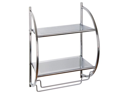 Półka ścienna chrom 45 x 26 x 54 cm AWD Interior