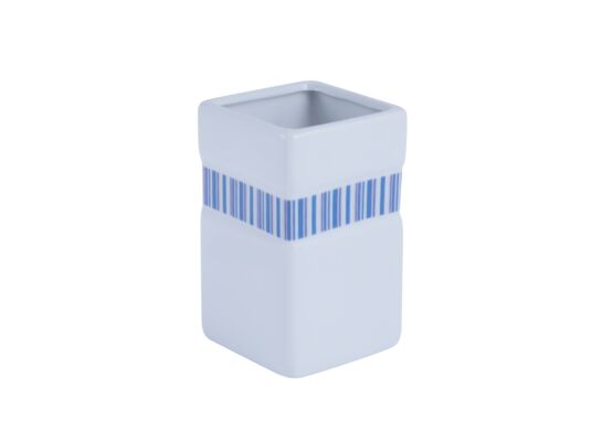 Kubek LUCA biały + niebieski + fiolet 6 x 6 x 17 cm AWD Interior