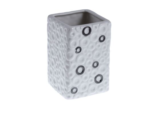 Kubek RINGO biały + brąz 10 x 4,5 x 10 cm AWD Interior