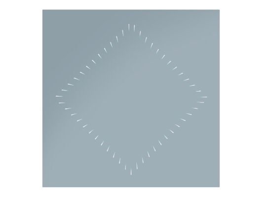 Lustro 3D Diamond 100 x 63 cm RUKE