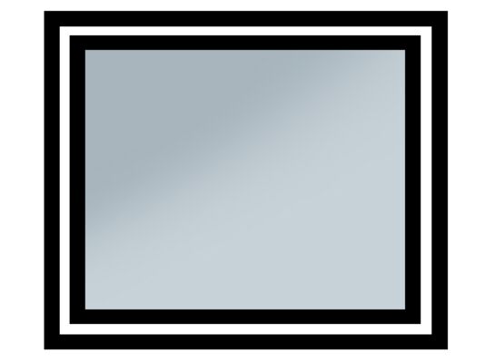 Lustro Vitrum 80 x 60 cm RUKE