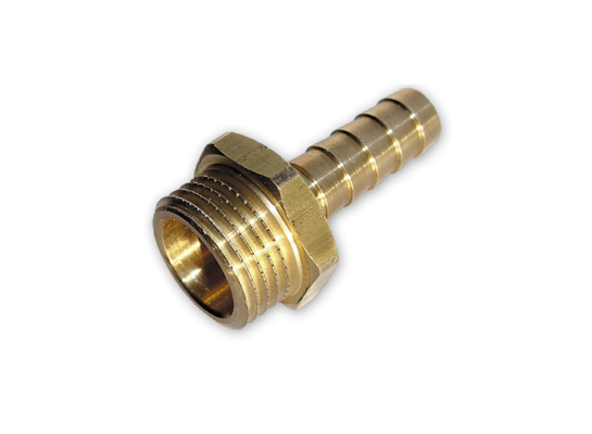 Nypel do węża 9mm GZ 1/2" mosiądz