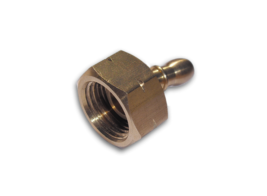 Złącze dwuczęściowe GW 21,8mm L / 9-10mm mosiądz