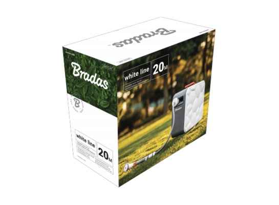 Zestaw z bębnem automatycznym WHITE LINE 1/2" 20 m - colour box