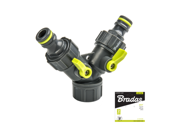 Trójnik z dwoma zaworami GW 3/4" LIME LINE 